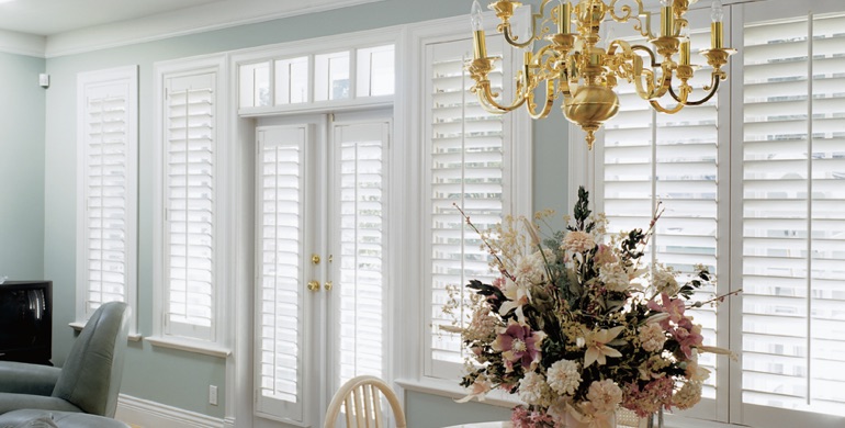 Fort Myers sunroom polywood shutters